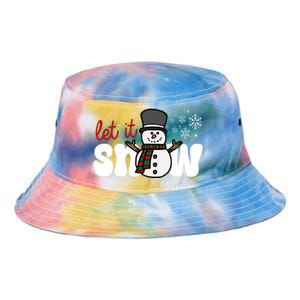 Let It Snow Christmas Holiday Cute Tie Dye Newport Bucket Hat