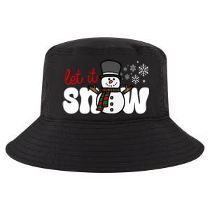 Let It Snow Christmas Holiday Cute Cool Comfort Performance Bucket Hat