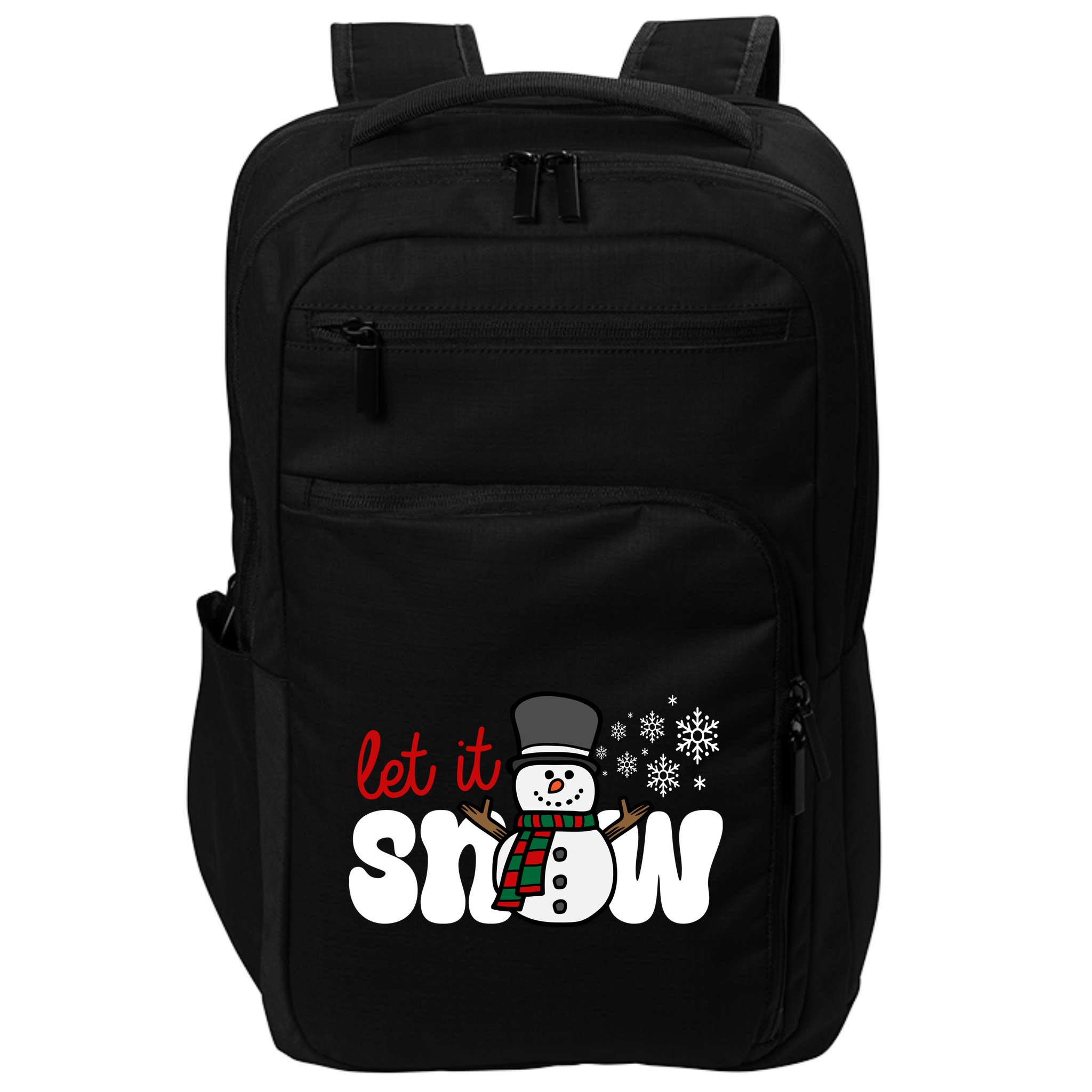 Let It Snow Christmas Holiday Cute Impact Tech Backpack