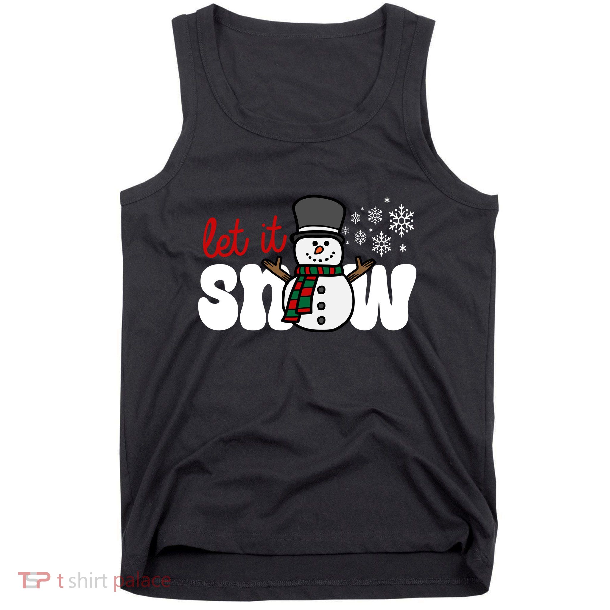 Let It Snow Christmas Holiday Cute Tank Top