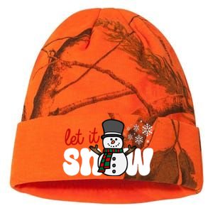 Let It Snow Christmas Holiday Cute Kati Licensed 12" Camo Beanie