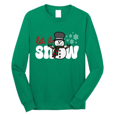 Let It Snow Christmas Holiday Cute Long Sleeve Shirt