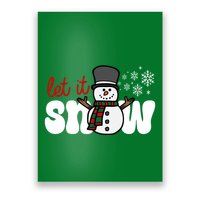Let It Snow Christmas Holiday Cute Poster