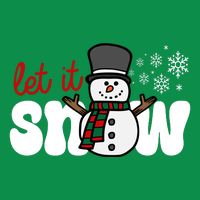 Let It Snow Christmas Holiday Cute Poster