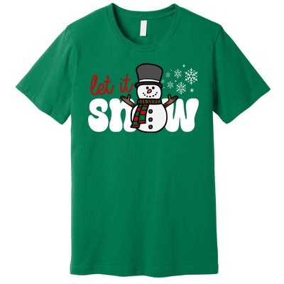 Let It Snow Christmas Holiday Cute Premium T-Shirt