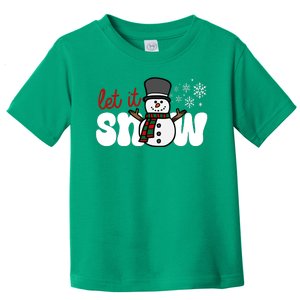 Let It Snow Christmas Holiday Cute Toddler T-Shirt