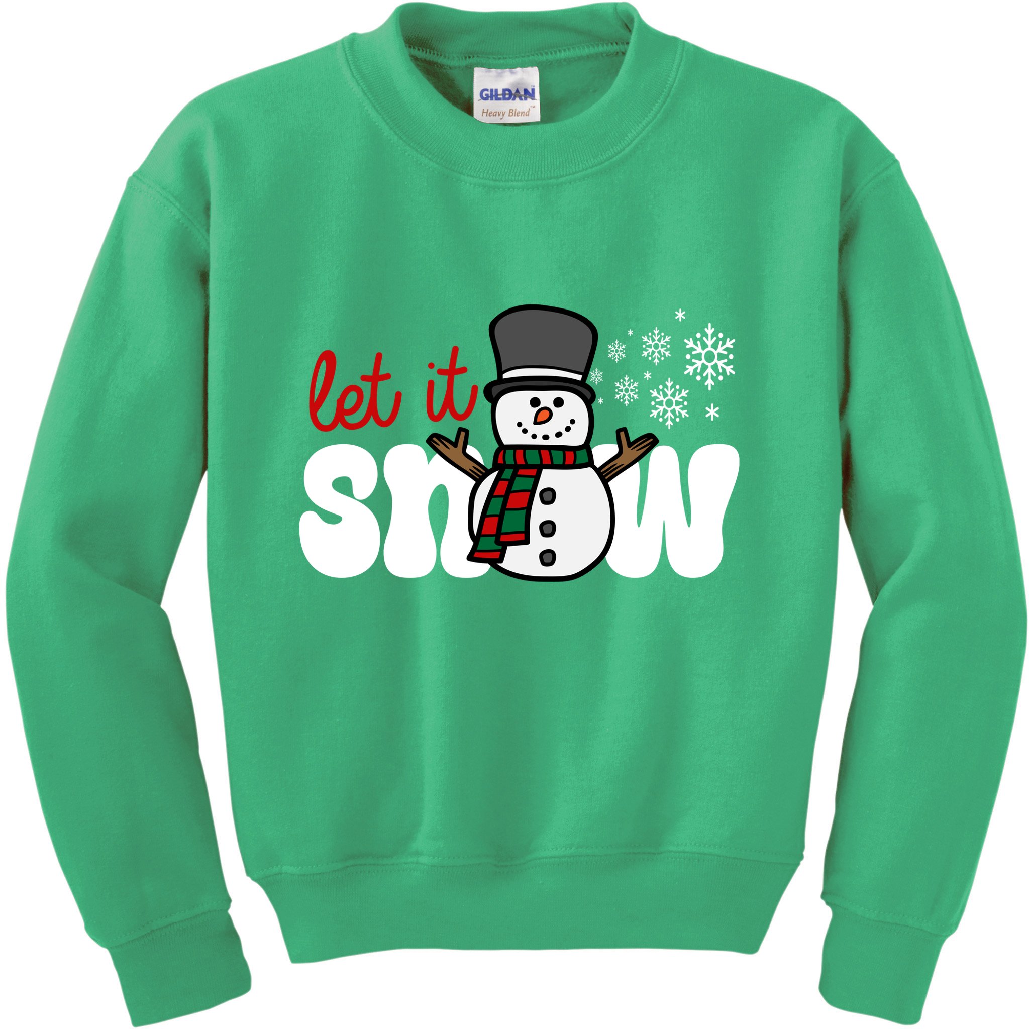 Let It Snow Christmas Holiday Cute Kids Sweatshirt