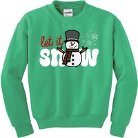 Let It Snow Christmas Holiday Cute Kids Sweatshirt