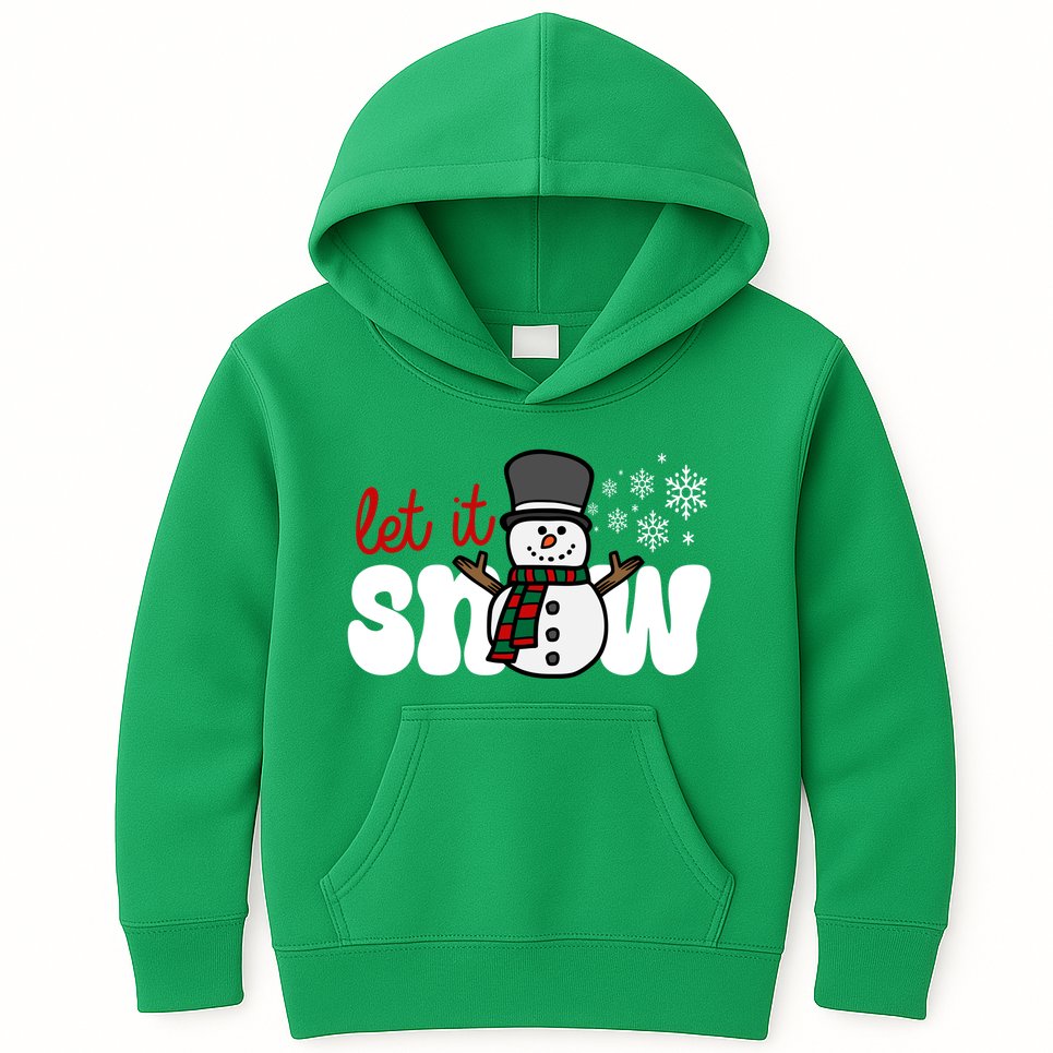 Let It Snow Christmas Holiday Cute Kids Hoodie
