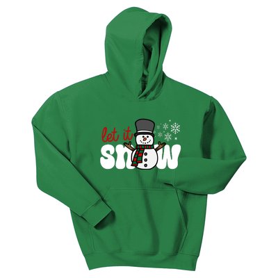 Let It Snow Christmas Holiday Cute Kids Hoodie