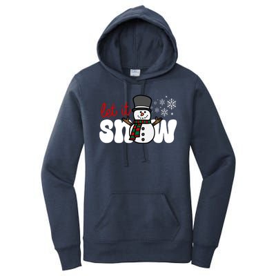 Let It Snow Christmas Holiday Cute Women's Pullover Hoodie