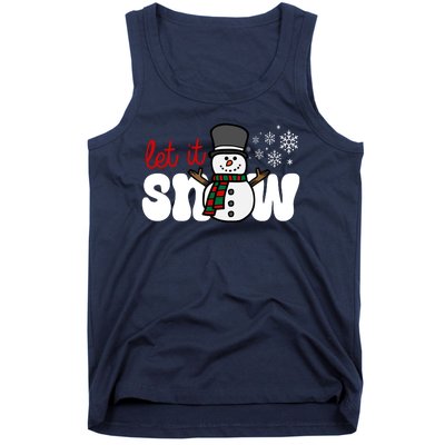 Let It Snow Christmas Holiday Cute Tank Top