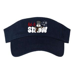 Let It Snow Christmas Holiday Cute Valucap Bio-Washed Visor