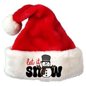 Let It Snow Christmas Holiday Cute Premium Christmas Santa Hat