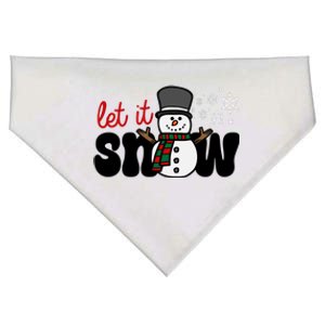 Let It Snow Christmas Holiday Cute USA-Made Doggie Bandana