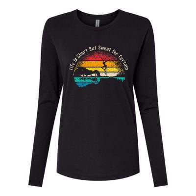 Life Is Short Guitar But Sweet For Certain Womens Cotton Relaxed Long Sleeve T-Shirt