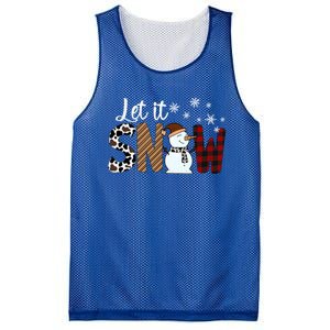 Let It Snow Cute Gift Mesh Reversible Basketball Jersey Tank