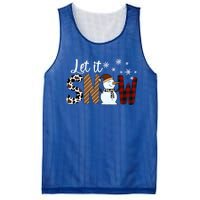 Let It Snow Cute Gift Mesh Reversible Basketball Jersey Tank