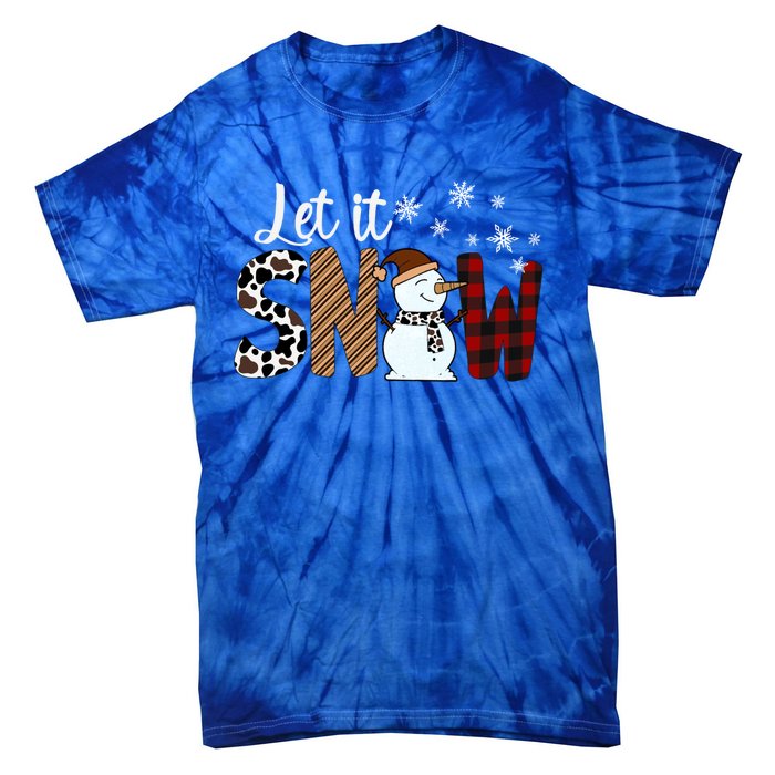 Let It Snow Cute Gift Tie-Dye T-Shirt