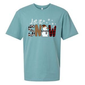 Let It Snow Cute Gift Sueded Cloud Jersey T-Shirt