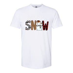 Let It Snow Cute Gift Softstyle CVC T-Shirt