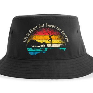 Life Is Short Guitar But Sweet For Certain Sustainable Bucket Hat