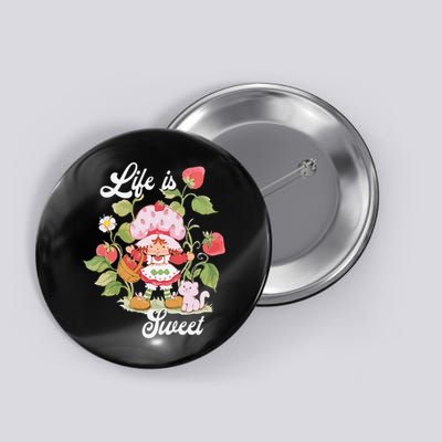 Life Is Sweet Vintage Berry Garden Button