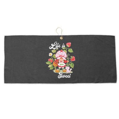 Life Is Sweet Vintage Berry Garden Large Microfiber Waffle Golf Towel