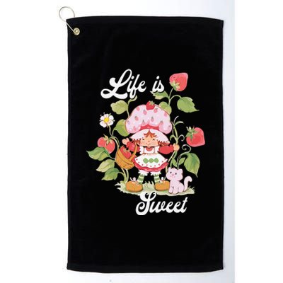 Life Is Sweet Vintage Berry Garden Platinum Collection Golf Towel