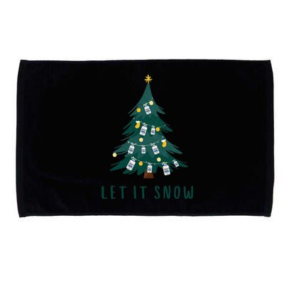 Let It Snow Propofol Christmas Rn Icu Crna Nurse Nursing Gift Microfiber Hand Towel