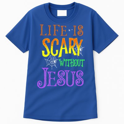 Life Is Scary Without Jesus Halloween Costume Tall T-Shirt