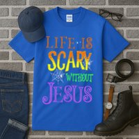 Life Is Scary Without Jesus Halloween Costume Tall T-Shirt