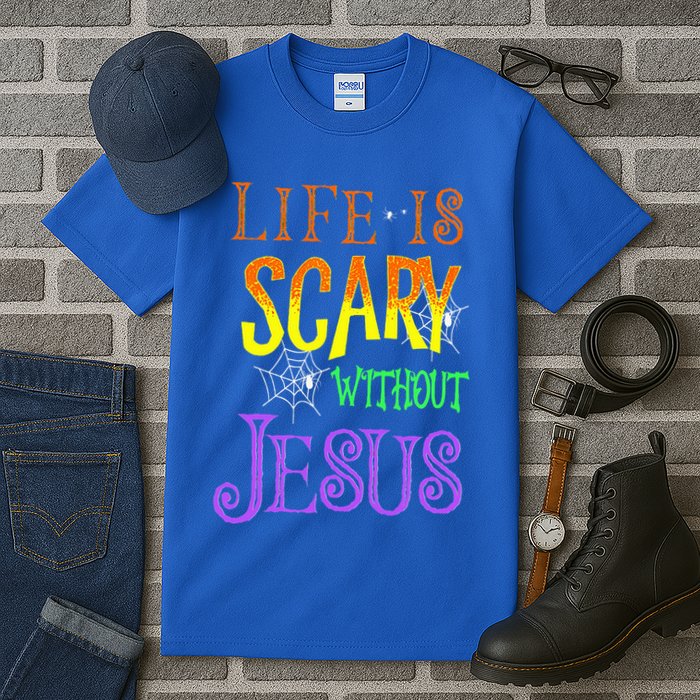Life Is Scary Without Jesus Halloween Costume Tall T-Shirt