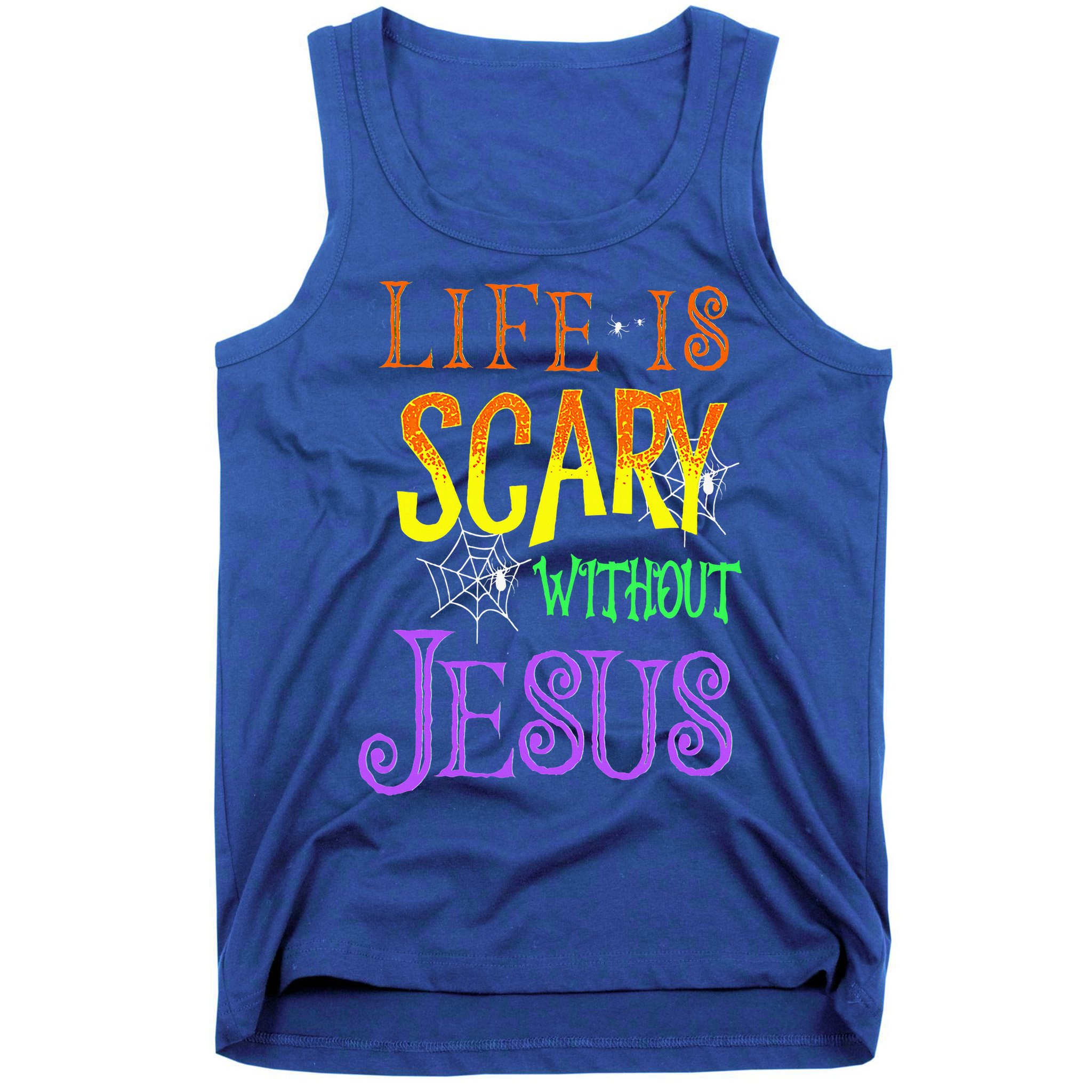 Life Is Scary Without Jesus Halloween Costume Tank Top