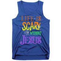Life Is Scary Without Jesus Halloween Costume Tank Top