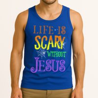 Life Is Scary Without Jesus Halloween Costume Tank Top
