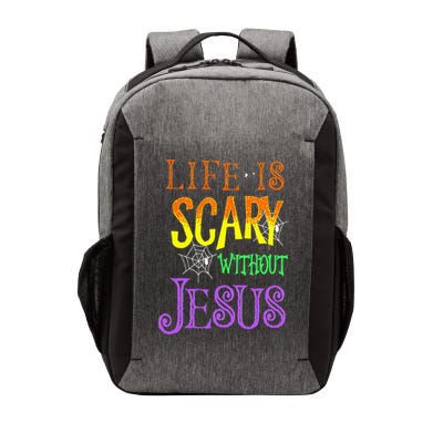 Life Is Scary Without Jesus Halloween Costume Vector Backpack