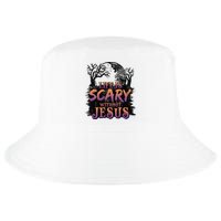 Life Is Scary Without Jesus Funny Halloween Christian Cool Comfort Performance Bucket Hat