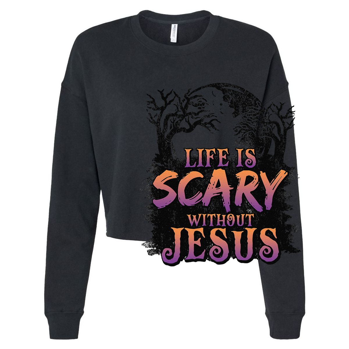 Life Is Scary Without Jesus Funny Halloween Christian 11oz C Handle Ceramic Mug