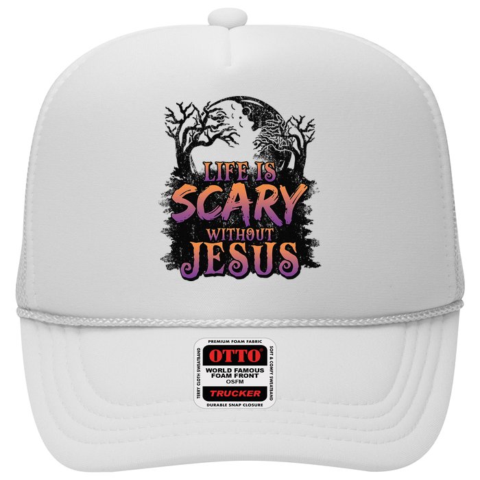 Life Is Scary Without Jesus Funny Halloween Christian Hat