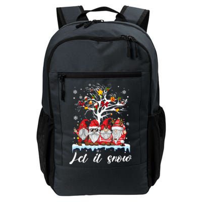 Let It Snow Gnomies Gift For Christmas Daily Commute Backpack