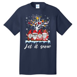 Let It Snow Gnomies Gift For Christmas Tall T-Shirt