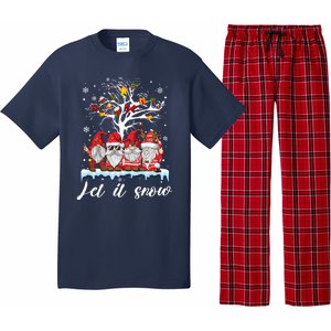 Let It Snow Gnomies Gift For Christmas Pajama Set