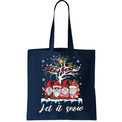 Let It Snow Gnomies Gift For Christmas Tote Bag