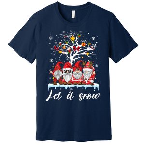 Let It Snow Gnomies Gift For Christmas Premium T-Shirt