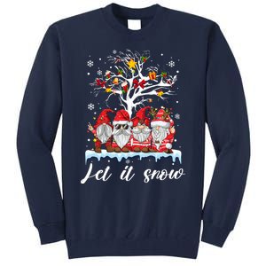 Let It Snow Gnomies Gift For Christmas Tall Sweatshirt