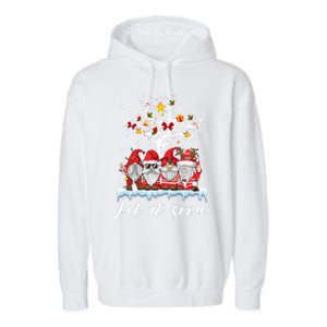 Let It Snow Gnomies Gift For Christmas Garment-Dyed Fleece Hoodie