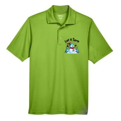 Let It Snow Snowman Men's Origin Performance Pique Polo