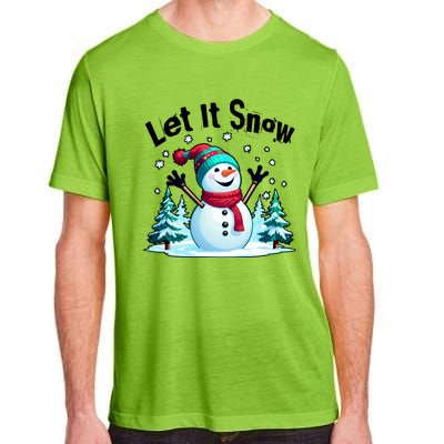 Let It Snow Snowman Adult ChromaSoft Performance T-Shirt