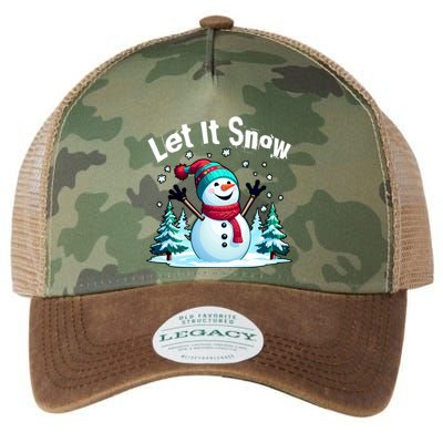 Let It Snow Snowman Legacy Tie Dye Trucker Hat